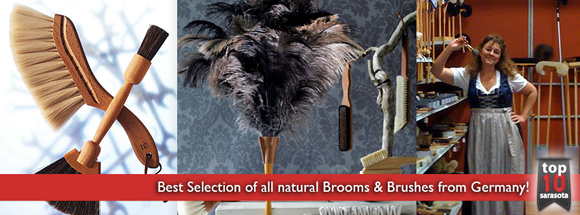 Natural Brooms and Brushes from Germany