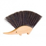 Cute hedgehog table-sweeper made of beechwood and horsehair. Made in Germany from same brush maker as the Redecker brand one. Nessentials Sarasota.