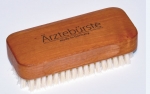 Doctor's Nail and Hand wash brush, waxed pear wood, short strong natural boar's bristles,Made in Germany