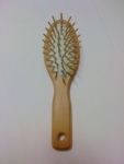 Hair Brush Wooden Pins small