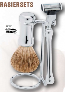 Shaving Set 3, Chrome Rounded