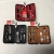 manicure set stainless steel Chrome in leather case