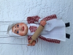 Lady Chef Marionette ahnd made in Prague, wood, hand carved